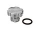PPE Billet Aluminum Engine Oil Filler Cap; Silver (17-24 6.6L Duramax Silverado 3500 HD)