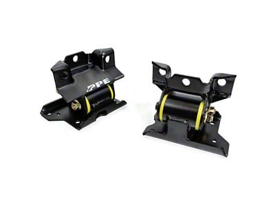 PPE Engine Mount Kit; 60 Hardness (01-10 6.6L Duramax Silverado 3500 HD)