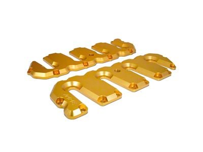 PPE Valve Cover Kit without Pillars; Gold (04.5-10 6.6L Duramax Silverado 3500 HD)