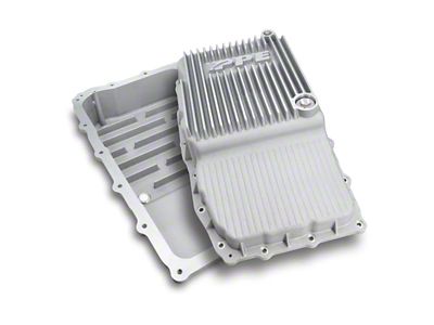 PPE Heavy-Duty Cast Aluminum Transmission Pan; Brushed (18-20 Tahoe w/ 10L80 Transmission)