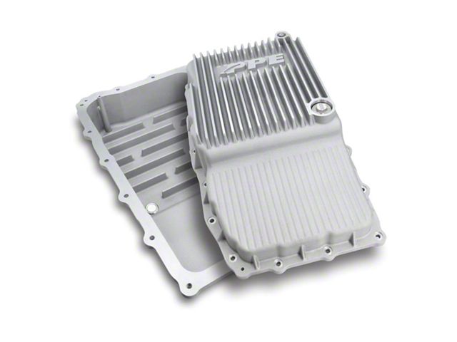 PPE Heavy-Duty Cast Aluminum Transmission Pan; Raw (18-20 Tahoe w/ 10L80 Transmission)