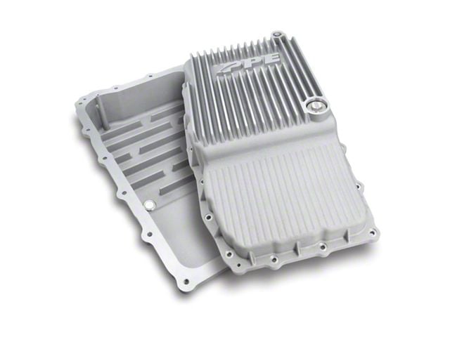 PPE Heavy-Duty Cast Aluminum Transmission Pan; Raw (18-20 Yukon w/ 10L80 Transmission)