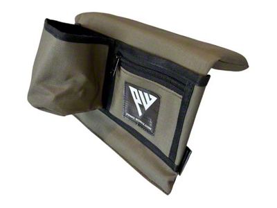 Primo Workz Armrest with Cupholder; Olive Ripstop; Passenger Side (Universal; Some Adaptation May Be Required)