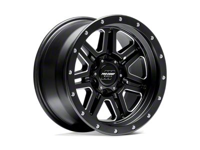 Pro Comp Wheels Apex Satin Black Milled 5-Lug Wheel; 20x10; -18mm Offset (02-08 RAM 1500, Excluding Mega Cab)