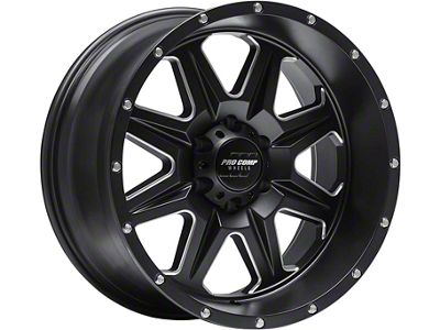 Pro Comp Wheels 63 Series Recon Satin Black Milled 6-Lug Wheel; 20x10; -18mm Offset (07-13 Sierra 1500)