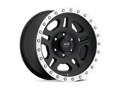 Pro Comp Wheels La Paz Satin Black Machined 6-Lug Wheel; 17x8.5; 0mm Offset (07-13 Sierra 1500)