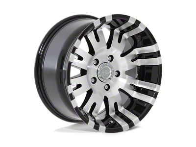 Pro Comp Wheels Raven Gloss Black Machined 6-Lug Wheel; 17x8; 0mm Offset (07-13 Sierra 1500)