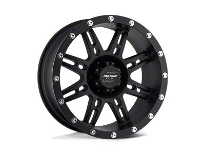 Pro Comp Wheels Stryker Flat Black 8-Lug Wheel; 17x9; -6mm Offset (07-10 Sierra 2500 HD)