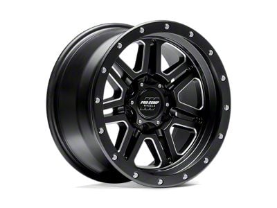 Pro Comp Wheels Apex Satin Black Milled 6-Lug Wheel; 17x9; -6mm Offset (07-13 Silverado 1500)