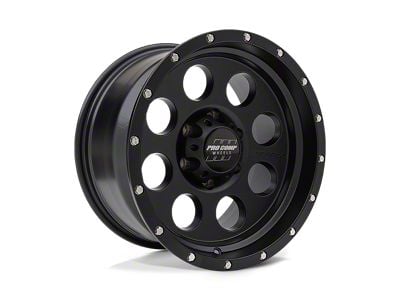 Pro Comp Wheels Proxy Satin Black 8-Lug Wheel; 17x9; -6mm Offset (07-10 Silverado 2500 HD)