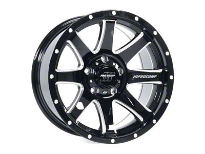 Pro Comp Wheels Patriot Gloss Black Milled 6-Lug Wheel; 20x9; 0mm Offset (09-14 F-150)