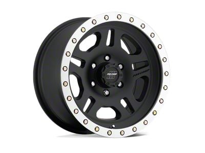 Pro Comp Wheels La Paz Satin Black Machined 6-Lug Wheel; 17x8.5; 0mm Offset (14-18 Sierra 1500)