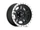 Pro Comp Wheels La Paz Satin Black Machined 6-Lug Wheel; 17x8.5; 0mm Offset (14-18 Silverado 1500)