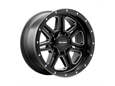 Pro Comp Wheels 62 Series Apex Satin Black Milled 5-Lug Wheel; 20x10; -18mm Offset (02-08 RAM 1500, Excluding Mega Cab)