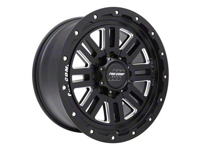 Pro Comp Wheels Cognito Satin Black Milled 8-Lug Wheel; 20x9; 0mm Offset (17-22 F-350 Super Duty SRW)