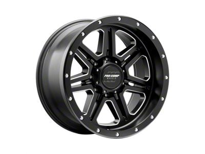 Pro Comp Wheels 62 Series Apex Satin Black Milled 6-Lug Wheel; 20x10; -18mm Offset (21-25 F-150)