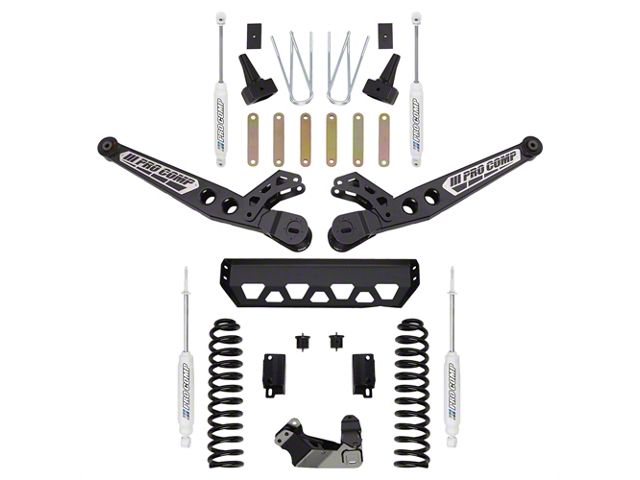 Pro Comp Suspension 4-Inch Stage 2 Suspension Lift Kit with ES9000 Shocks (17-22 4WD 6.7L Powerstroke F-350 Super Duty)
