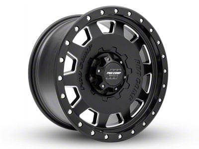 Pro Comp Wheels Hammer Satin Black Milled 6-Lug Wheel; 17x9; -6mm Offset (14-18 Silverado 1500)