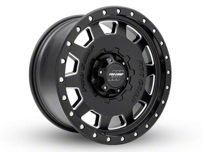 Pro Comp Wheels Hammer Satin Black Milled 6-Lug Wheel; 18x9; 0mm Offset (14-18 Silverado 1500)