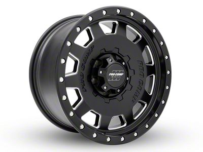 Pro Comp Wheels Hammer Satin Black Milled 6-Lug Wheel; 18x9; 0mm Offset (07-13 Silverado 1500)