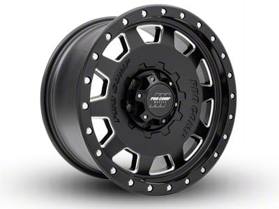 Pro Comp Wheels Hammer Satin Black Milled 6-Lug Wheel; 18x9; 0mm Offset (19-25 Sierra 1500)