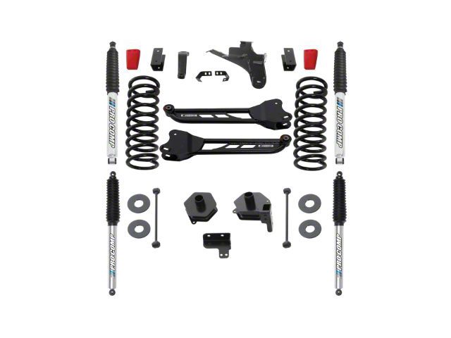 Pro Comp Suspension 4-Inch Stage II Suspension Lift Kit with Monotube Shocks (19-24 4WD 6.4L RAM 2500 w/o Air Ride)