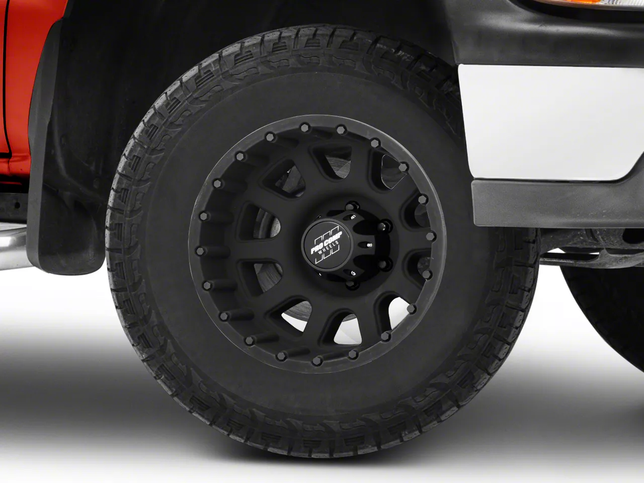 Pro Comp Wheels Silverado 32 Series Matte Black 6-Lug Wheel - 17x9 ...