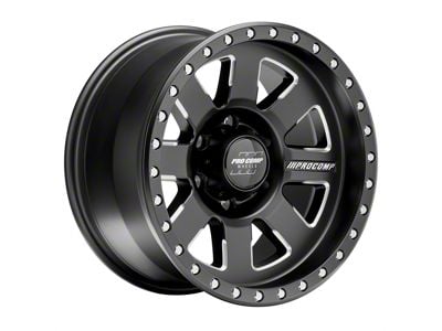 Pro Comp Wheels Trilogy Pro Satin Black 6-Lug Wheel; 17x9; -6mm Offset (99-06 Silverado 1500)