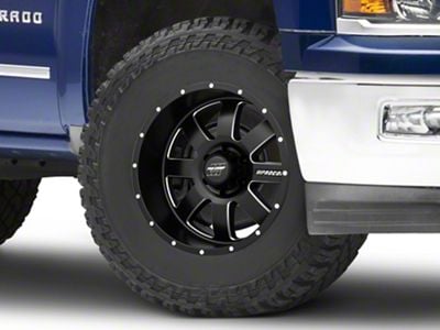 Pro Comp Wheels Trilogy Satin Black 6-Lug Wheel; 17x9; -6mm Offset (14-18 Silverado 1500)