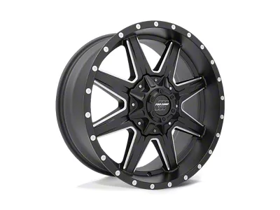 Pro Comp Wheels Quick 8 Satin Black Milled 8-Lug Wheel; 20x9; 0mm Offset (01-06 Sierra 2500 HD)