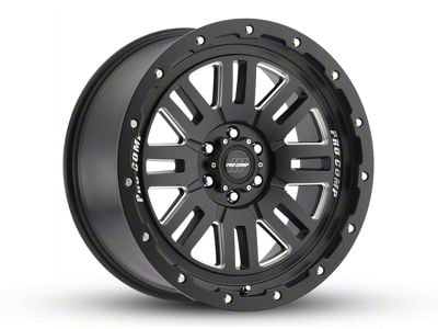 Pro Comp Wheels Cognito Satin Black Milled 8-Lug Wheel; 20x9; 0mm Offset (01-06 Sierra 3500 HD SRW)