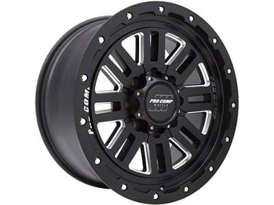 Pro Comp Wheels Cognito Satin Black Milled 8-Lug Wheel; 20x9; 0mm Offset (03-09 RAM 2500)