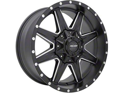 Pro Comp Wheels Quick 8 Satin Black Milled 8-Lug Wheel; 20x9; 0mm Offset (03-09 RAM 2500)