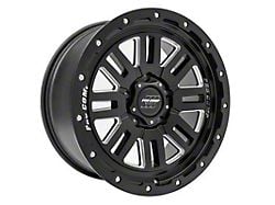 Pro Comp Wheels Cognos Satin Black Milled 6-Lug Wheel; 18x9; 0mm Offset (04-08 F-150)