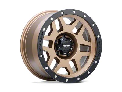 Pro Comp Wheels Phaser Matte Bronze with Black Lip 6-Lug Wheel; 17x9; -6mm Offset (07-13 Sierra 1500)