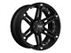 Pro Comp Wheels T01 Flat Black with Chrome Inserts 6-Lug Wheel; 18x9; 10mm Offset (07-13 Sierra 1500)