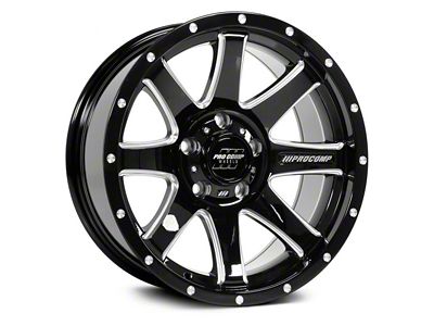 Pro Comp Wheels Patriot Gloss Black Milled 6-Lug Wheel; 20x9; 0mm Offset (07-13 Silverado 1500)