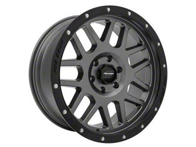 Pro Comp Wheels Vertigo Dark Gray with Black Lip 6-Lug Wheel; 17x9; -6mm Offset (07-13 Silverado 1500)