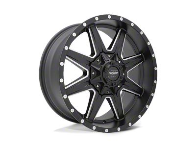 Pro Comp Wheels Quick 8 Satin Black Milled 8-Lug Wheel; 20x9; 0mm Offset (11-14 Silverado 2500 HD)
