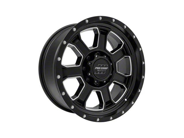 Pro Comp Wheels Sledge Satin Black 8-Lug Wheel; 20x9; 0mm Offset (11-14 Silverado 3500 HD SRW)