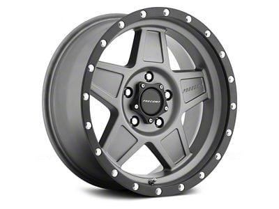 Pro Comp Wheels Predator Dark Gray with Black Lip 6-Lug Wheel; 17x8.5; 0mm Offset (07-14 Yukon)