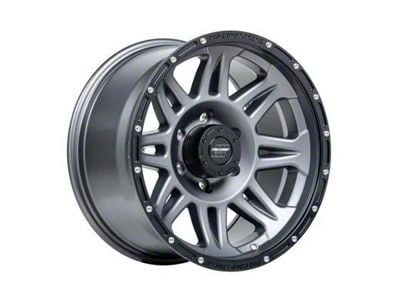 Pro Comp Wheels Torq Graphite with Black Lip 6-Lug Wheel; 17x8; 0mm Offset (07-14 Yukon)