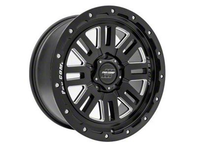 Pro Comp Wheels Cognos Satin Black Milled 6-Lug Wheel; 18x9; 0mm Offset (09-14 F-150)