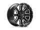 Pro Comp Wheels Axis Satin Black Milled 6-Lug Wheel; 17x9; -6mm Offset (14-18 Sierra 1500)