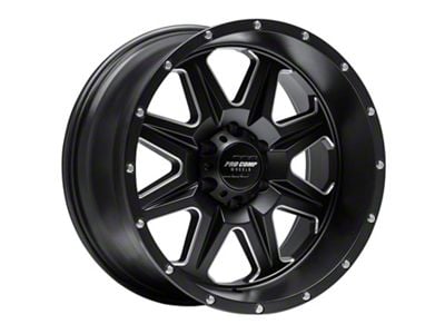 Pro Comp Wheels 63 Series Recon Satin Black Milled 6-Lug Wheel; 20x10; -18mm Offset (15-20 Tahoe)