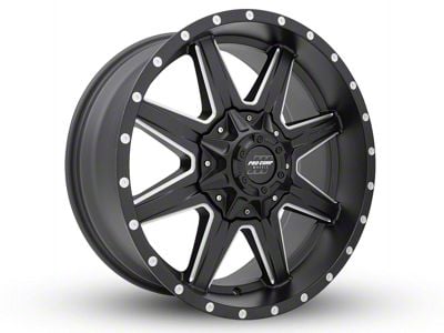 Pro Comp Wheels Quick 8 Satin Black Milled 6-Lug Wheel; 20x9; 0mm Offset (15-20 Tahoe)