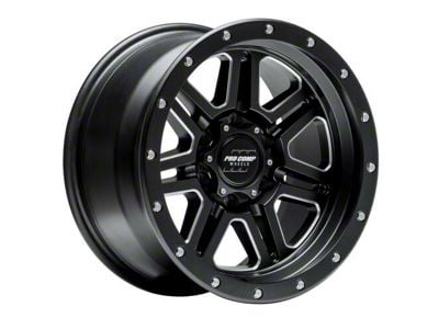 Pro Comp Wheels 62 Series Apex Satin Black Milled 6-Lug Wheel; 20x10; -18mm Offset (15-20 Yukon)