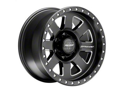 Pro Comp Wheels Trilogy Pro Satin Black 6-Lug Wheel; 17x9; -6mm Offset (15-20 Yukon)