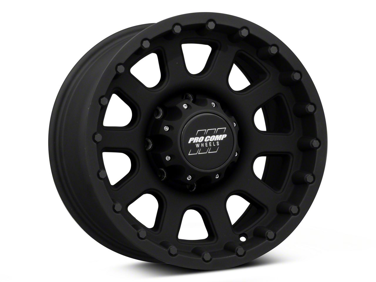 Pro Comp Wheels RAM 3500 32 Series Bandido Flat Black 8-Lug Wheel; 17x9 ...