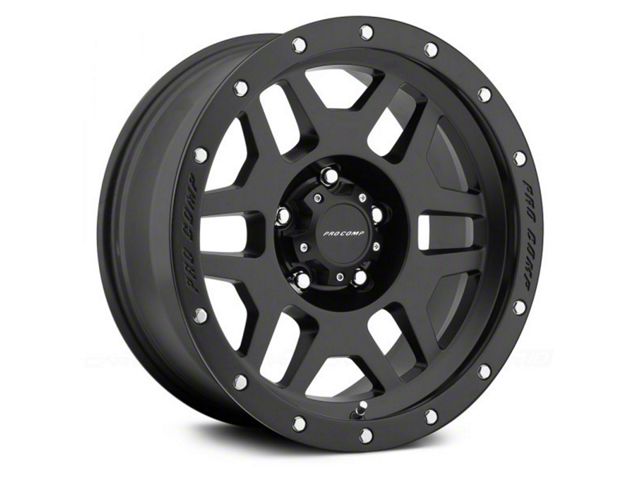 Pro Comp Wheels Phaser Satin Black 6-Lug Wheel; 20x9; -12mm Offset (99-06 Sierra 1500)